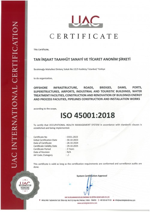 Sertifikalarımız